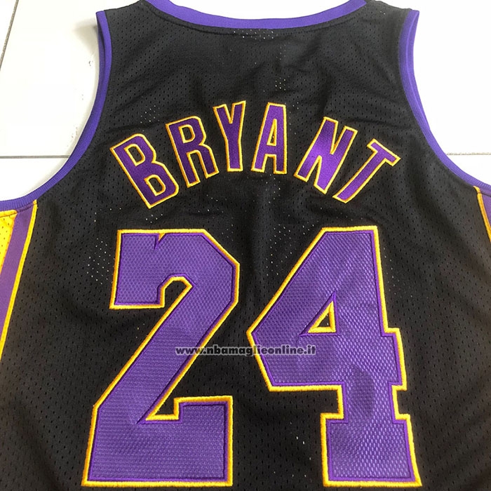 Maglia Los Angeles Lakers Kobe Bryant #24 Mitchell & Ness 2009-10 Nero